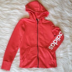 Adidas zip up hoodie size S